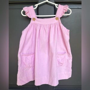 Little English Pink Corduroy Dress 3t